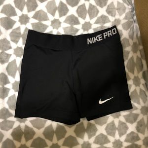 Nike pro spandex shorts